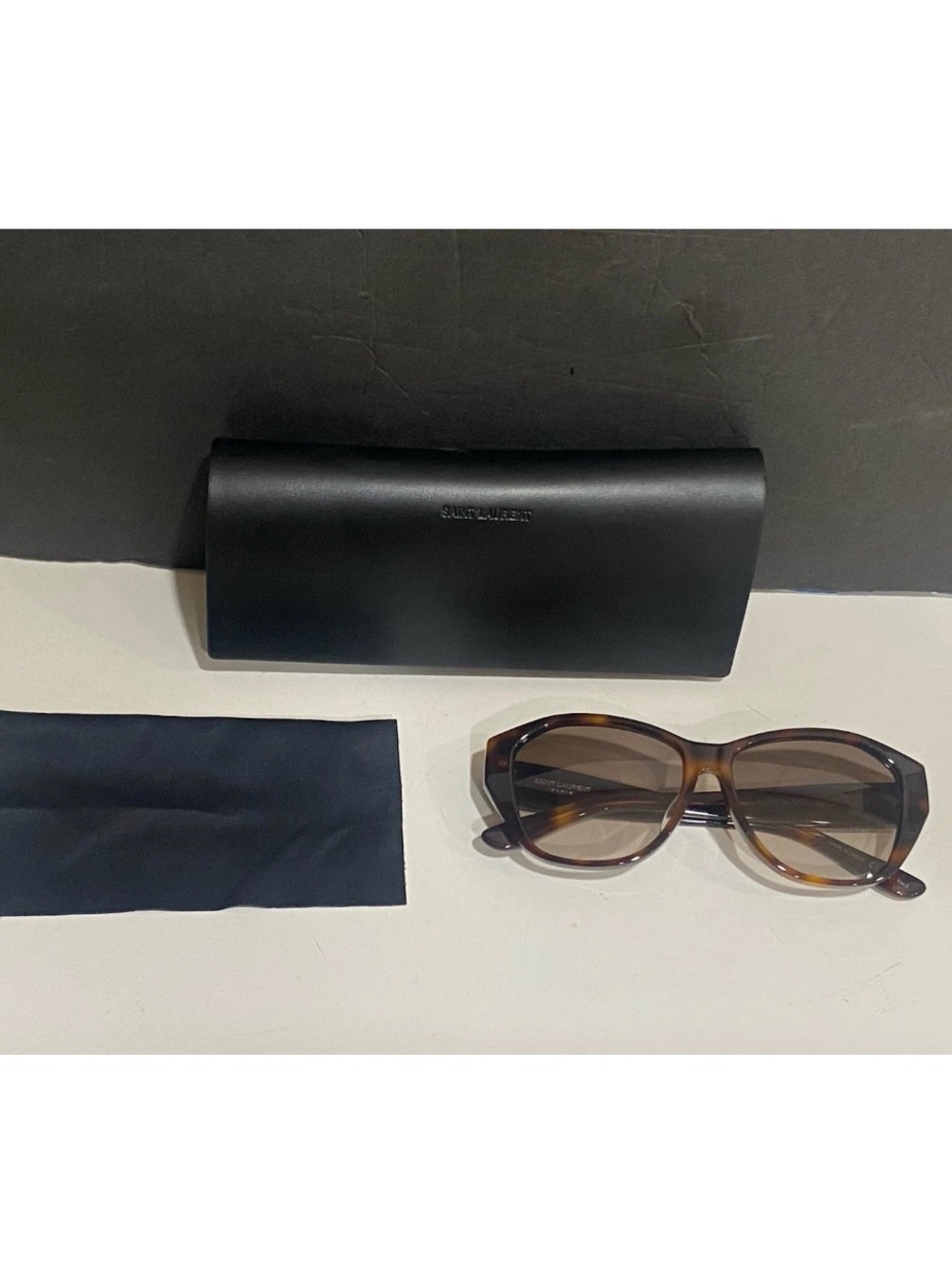 Saint Laurent Paris SL M8/Fn 003 Sunglasses Havana Brown Authentic